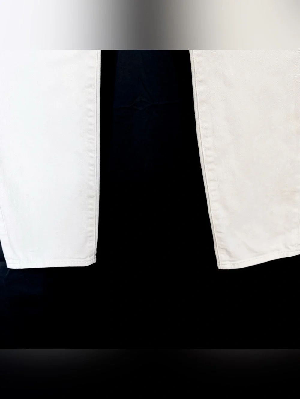 7 For All Mankind Ankle Length Skinny High Rise Button Fly White Jeans Size 29